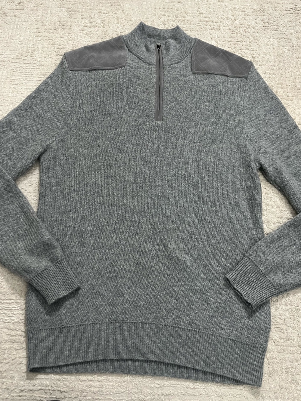 Vineyard Vines Wool Cashmere 1/4 Zip Sweater